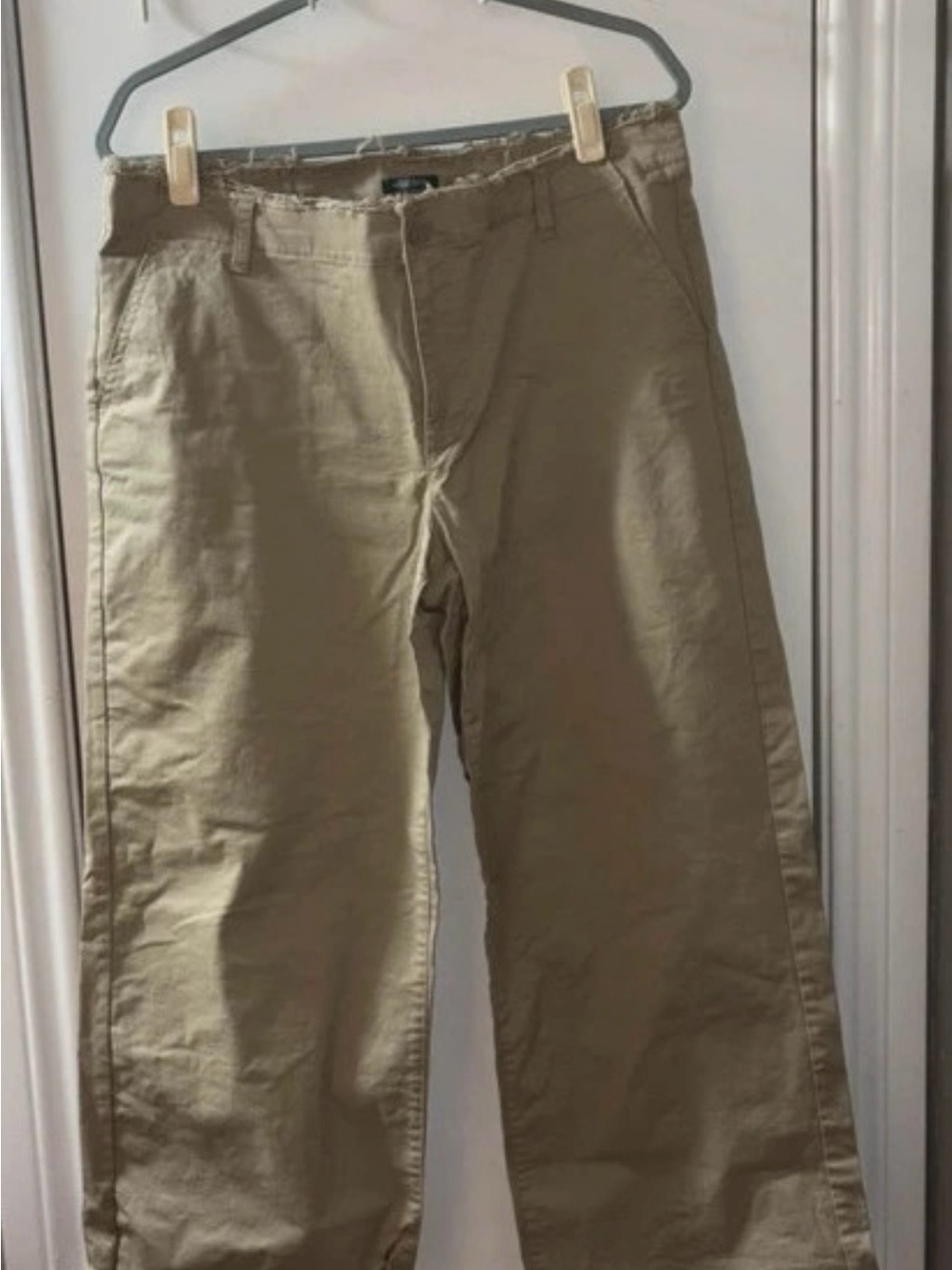 Women's Classic Straight Chino Pants in Khaki